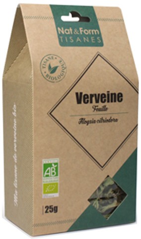 Organic verbena NAT&FORM TISANES - Capacity : 25 g