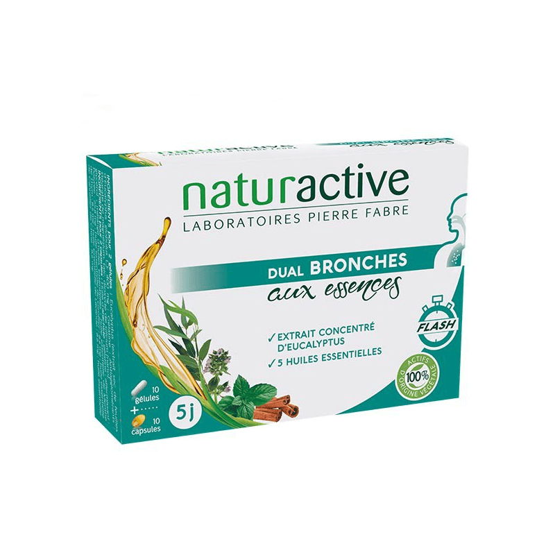 Dual Bronchi – NATURACTIVE - Capacity : 10 capsules + 10 capsules