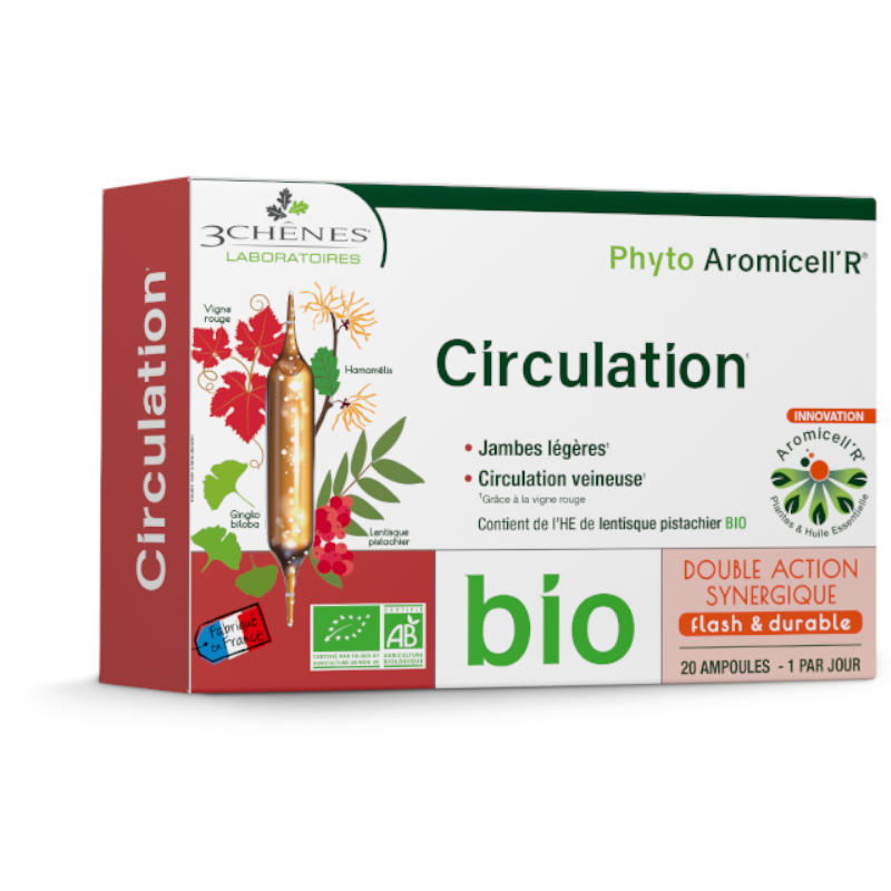 Phyto Aromicell’r Circulation - LES 3 CHENES (Capacity: 20 ampoules)