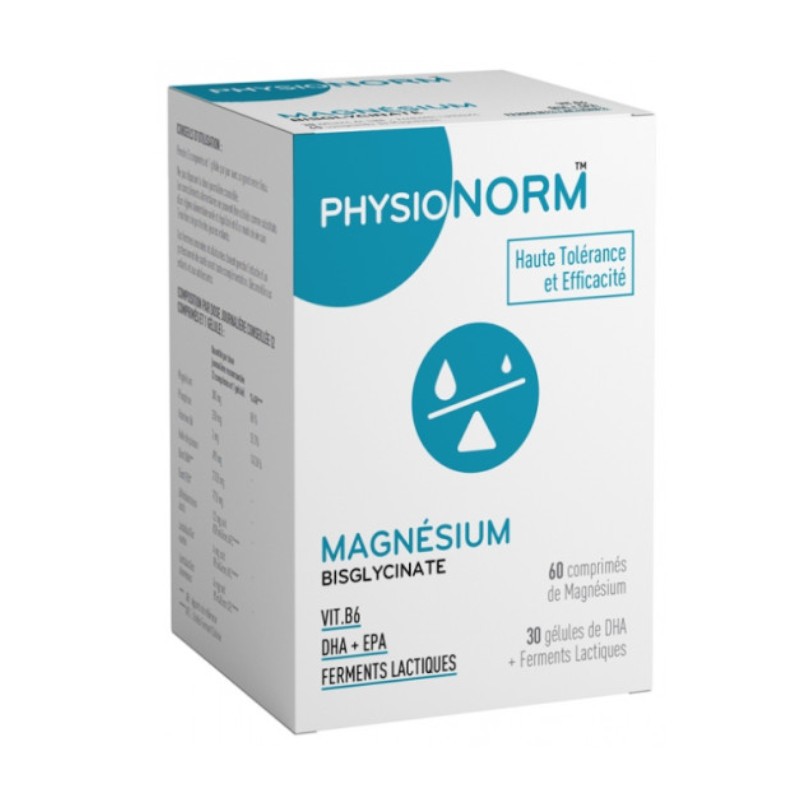 Physionorm magnesium - IMMUBIO - Capacity : 60 tablets + 30 capsules