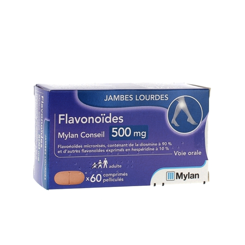 Flavonoïde 500mg boite de 60 comprimés - MYLAN
