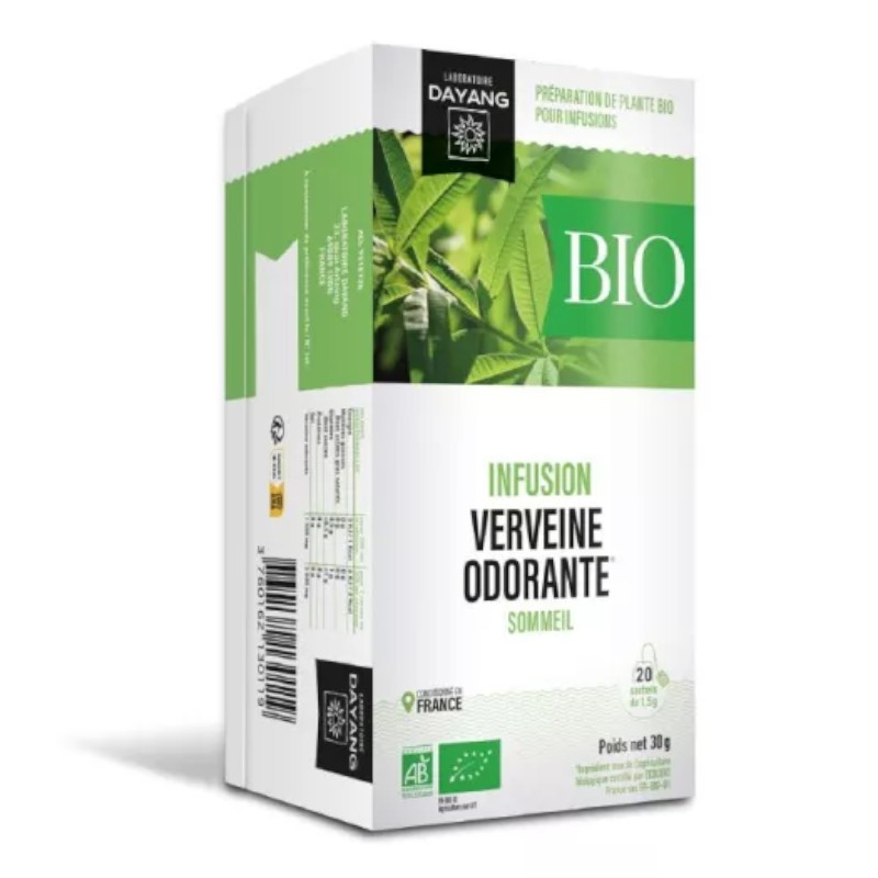 Organic verbena - sleep - infusion in sachets DAYANG - Capacity : 20 sachets