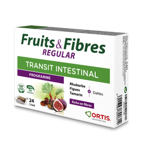 Fruits & Fibres REGULAR - 24 chewable tablets - ORTIS