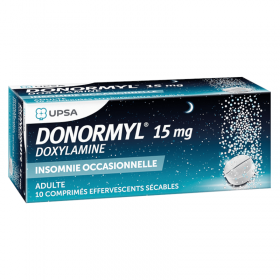 Donormyl 15 mg effervescent tablets - UPSA