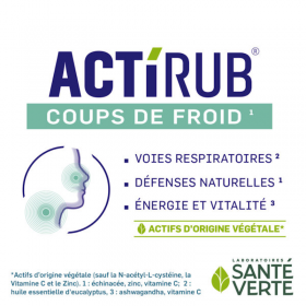 ACTIRUB nose and throat 15 tablets - SANTE VERTE
