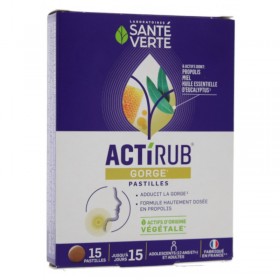 ACTIRUB pastilles pour la gorge SANTE VERTE