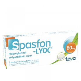 Spasfon Lyoc 80 mg - 10 tablets - TEVA