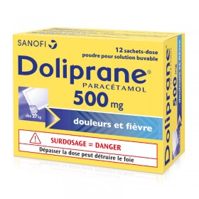Doliprane 500mg dose packet  - SANOFI