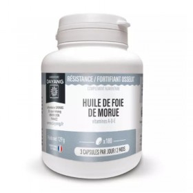 Huile de foie de morue - fortifiant général - 180 capsules - DAYANG