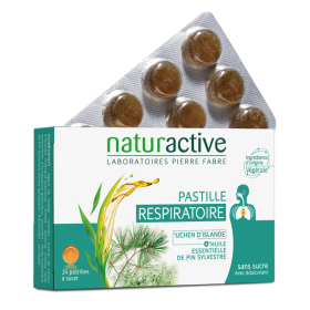 NATURACTIVE PASTILLE RESPIRATOIRE BOX 24 LOZENGES