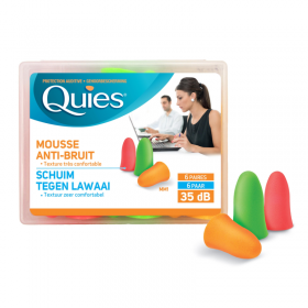 Boules Quies en mousse - boite de 6 paires.