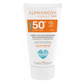 Hypoallergenic sun cream spf 50: sensitive and reactive skin ALPHANOVA ORGANIC SUN