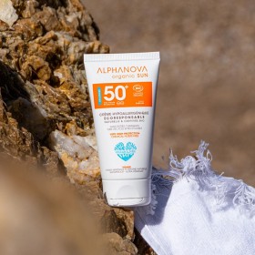 Hypoallergenic sun cream spf 50: sensitive and reactive skin ALPHANOVA ORGANIC SUN