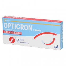 Opticron anti-allergic eye drops - sodium cromoglicate - 10 doses - COOPER