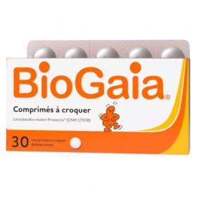 BioGaia probiotic chewable tablets - Lemon flavor