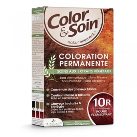 Coloration permanente 10R rouge famboyant Color et Soin LES 3 CHENES