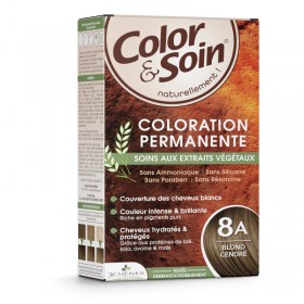 Coloration permanente 8A blond cendré Color et Soin LES 3 CHENES