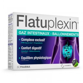 Flatuplexin intestinal gas and bloating 16 sachets 3C PHARMA