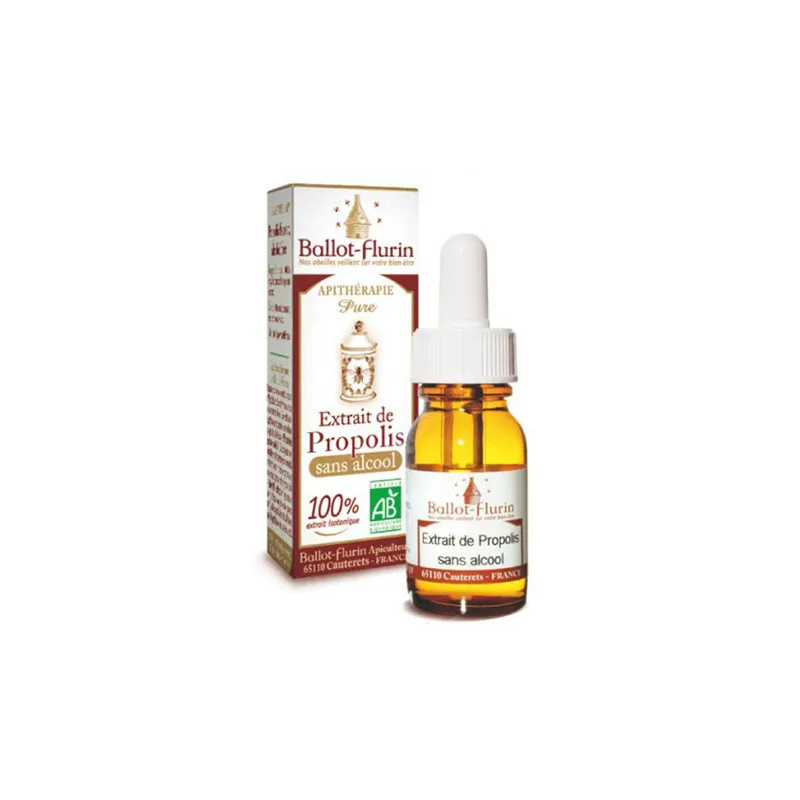 Extrait de propolis BIO sans alcool - BALLOT FLURIN Extrait de propolis BIO sans alcool - BALLOT FLURIN