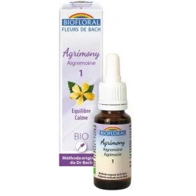 Fleur de Bach BIO Agrimony (Aigremoine) Flacon 20 ml BIOFLORAL