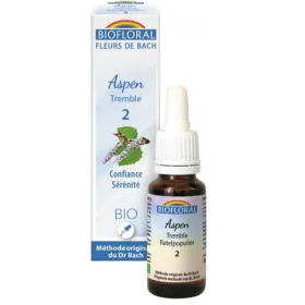 Fleur de Bach BIO Aspen (Tremble) Flacon 20 ml BIOFLORAL