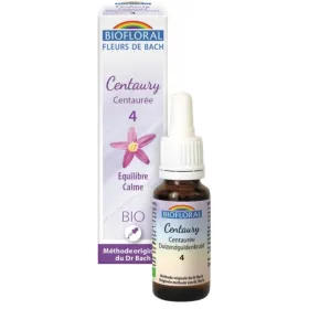 Fleur de Bach BIO Centaury (Centaurée) Flacon 20 ml BIOFLORAL