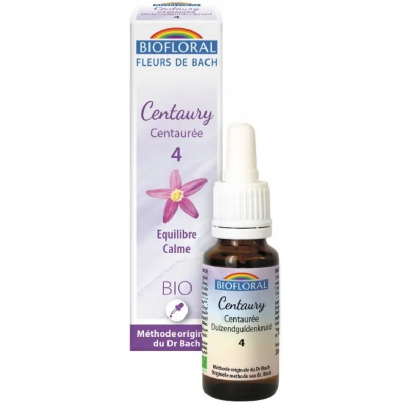 Fleur de Bach BIO Centaury (Centaurée) Flacon 20 ml BIOFLORAL Fleur de Bach BIO Centaury (Centaurée) Flacon 20 ml BIOFLORAL