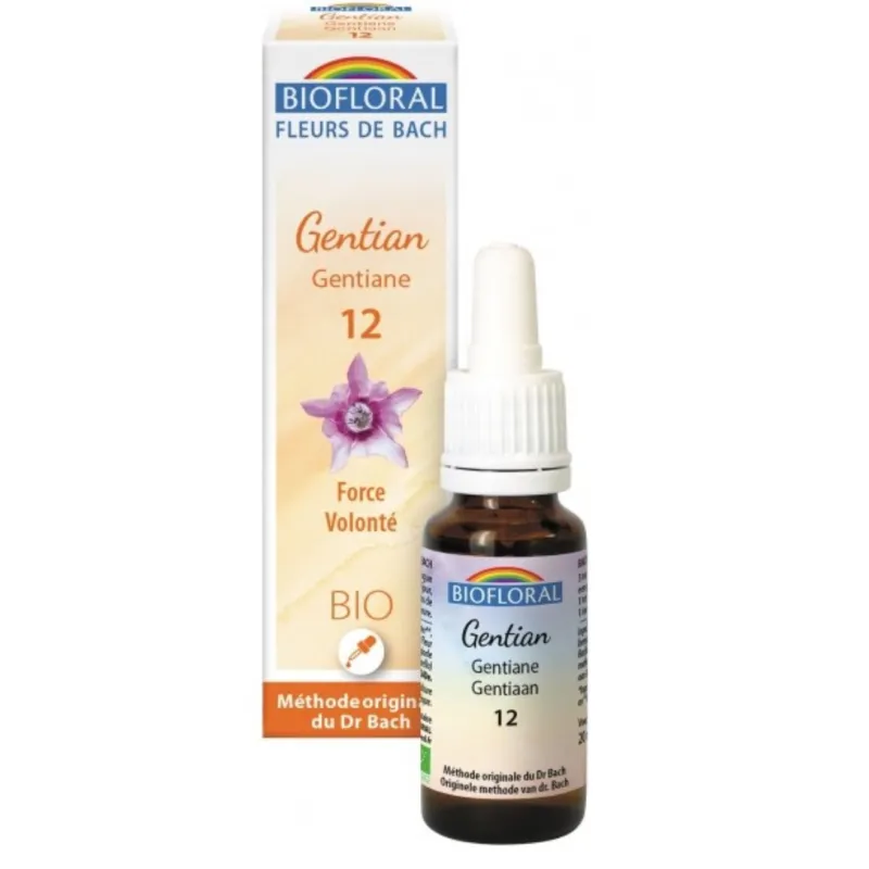 Fleur de Bach BIO Gentian (Gentiane) Flacon 20 ml BIOFLORAL Fleur de Bach BIO Gentian (Gentiane) Flacon 20 ml BIOFLORAL