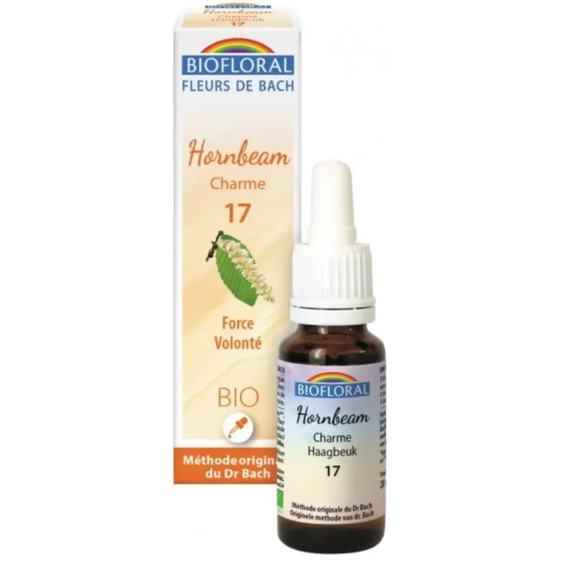 Fleur de Bach BIO Hornbeam (Charme) Flacon 20 ml BIOFLORAL Fleur de Bach BIO Hornbeam (Charme) Flacon 20 ml BIOFLORAL