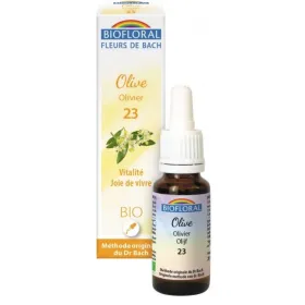 Fleur de Bach BIO Olive (Olivier) Flacon 20 ml BIOFLORAL