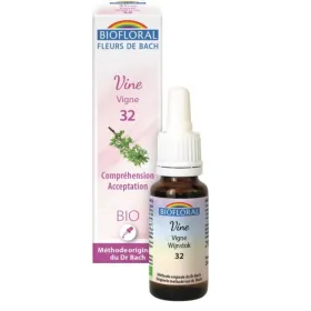 Fleur de Bach BIO Vine (Vigne) Flacon 20 ml BIOFLORAL