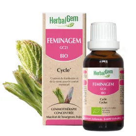 Feminagem BIO Flacon 50 ml Complexe Favorise le confort menstruel GC21 HERBALGEM