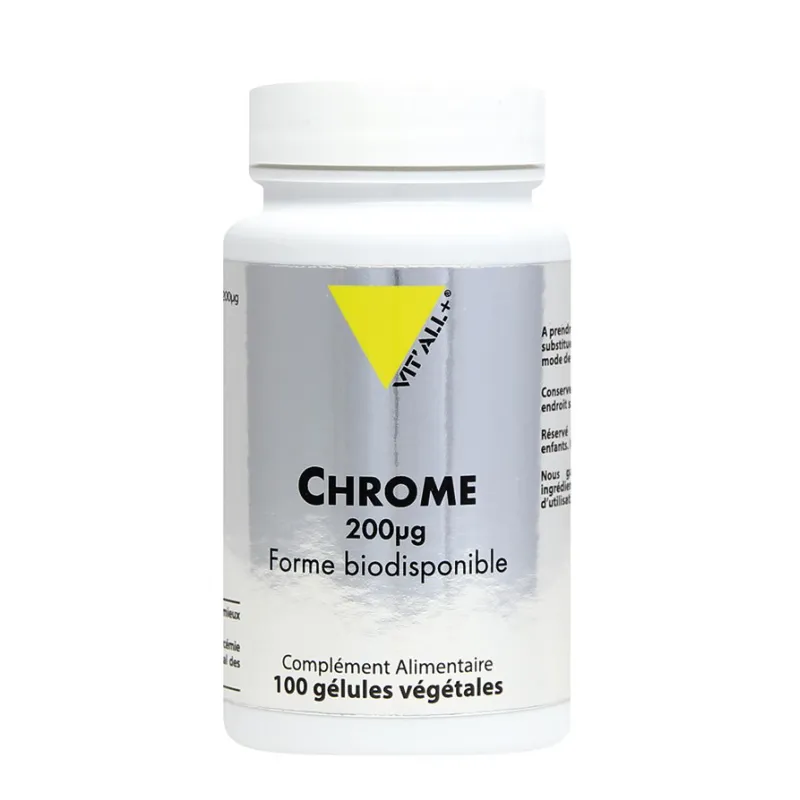 Chrome picolinate 100 gélules VIT'ALL+ Chrome picolinate 100 gélules VIT'ALL+