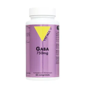 GABA 750 mg (Sommeil réparateur, sérénité) 60 comprimés VIT'ALL+