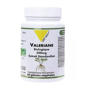 Valériane BIO Extrait standardisé 300 mg 60 gélules VIT'ALL+
