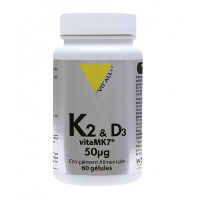 Vitamine K2-D3 60 gélules VIT'ALL+ Vitamine K2-D3 60 gélules VIT'ALL+