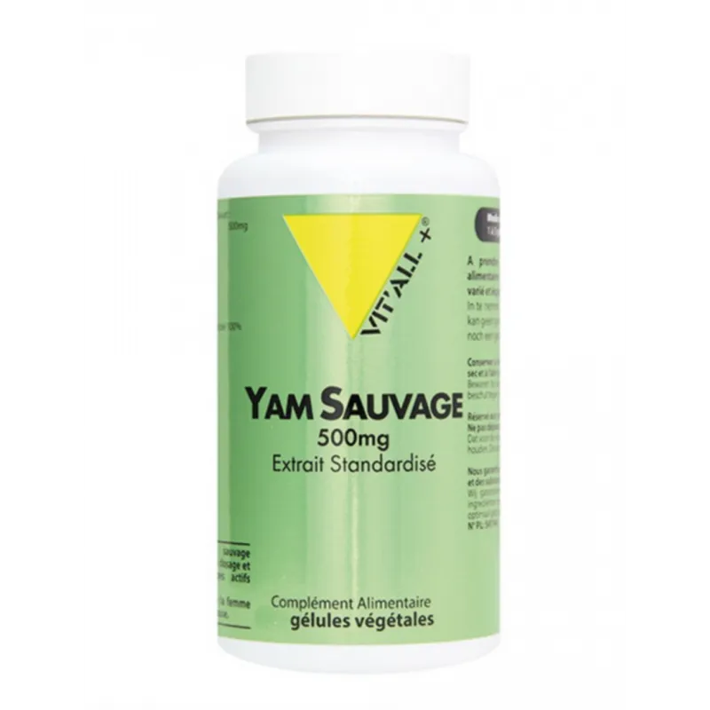 Yam Sauvage 500 mg Extrait standardisé 30 gélules VIT'ALL+ Yam Sauvage 500 mg Extrait standardisé 30 gélules VIT'ALL+