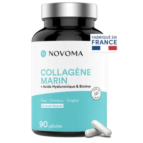 Collagène Marin + Acide Hyaluronique 90 gélules NOVOMA