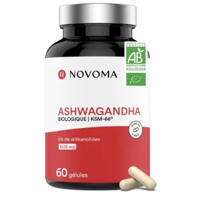 Ashwagandha Bio Anti-stress & Sommeil 60 gélules NOVOMA