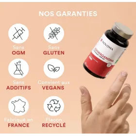 Ashwagandha Bio Anti-stress & Sommeil 60 gélules NOVOMA