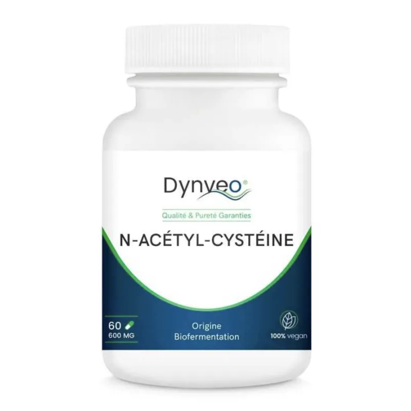 N-Acétyl-Cystéine pure 600mg 60 gélules DYNVEO N-Acétyl-Cystéine pure 600mg 60 gélules DYNVEO