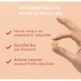 Acérola BIO 1000 mg 30 comprimés NOVOMA