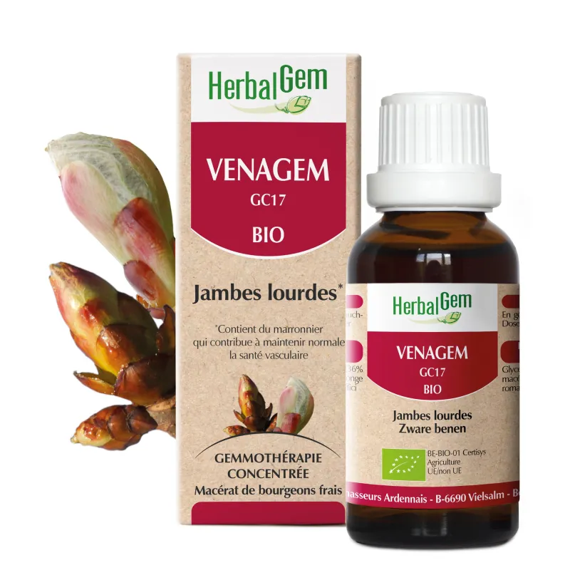 Venagem BIO Flacon 30 ml Complexe Jambes lourdes GC17 HERBALGEM Venagem BIO Flacon 30 ml Complexe Jambes lourdes GC17 HERBALGEM