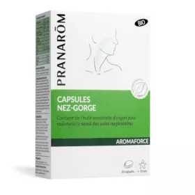 Aromaforce nose-throat capsules organic food supplement - PRANARÔM