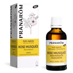 Huile végétale Rose musquée BIO Flacon de 50 ml | PRANAROM