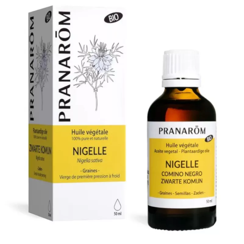 Huile végétale Nigelle (Cumin noir) BIO 50 ml | PRANAROM Huile végétale Nigelle (Cumin noir) BIO 50 ml | PRANAROM