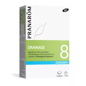 Herboristerie Oleocaps 8 BIO Drainage 30 capsules PRANAROM de