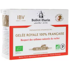 Gelée royale française BIO 10 ampoules |  BALLOT FLURIN