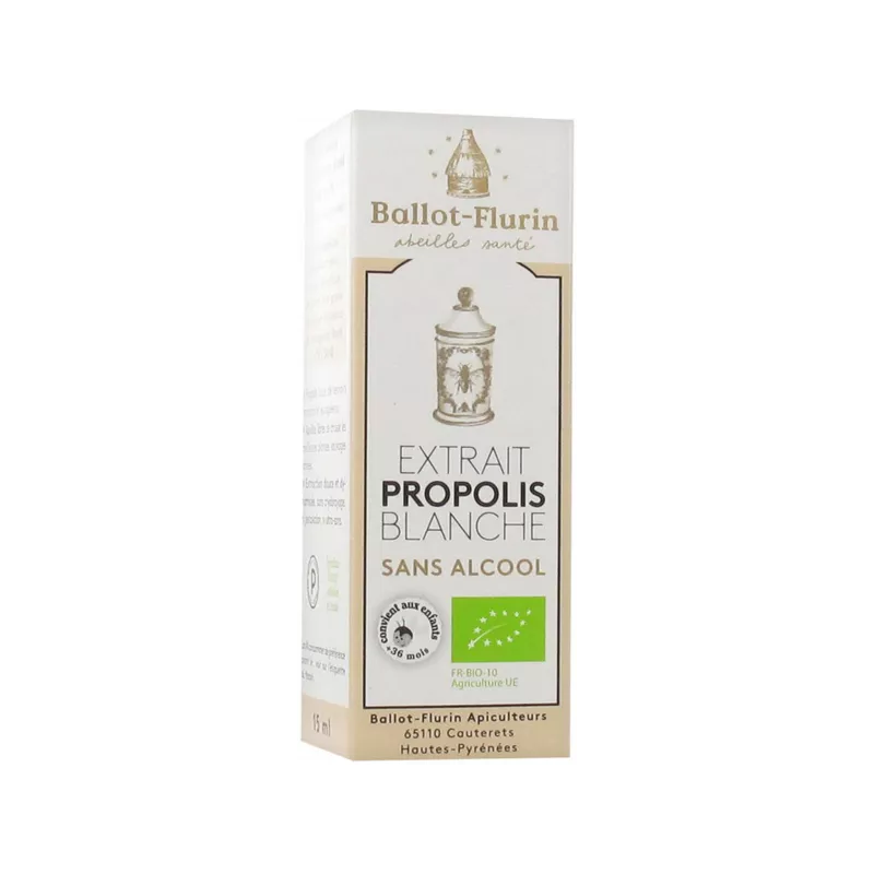 Extrait de propolis BIO Française sans alcool BALLOT FLURIN Extrait de propolis BIO Française sans alcool BALLOT FLURIN