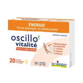 BOIRON - Oscillo' Vitalité : Energy : vitality & mental well-being - 20 effervescent tablets